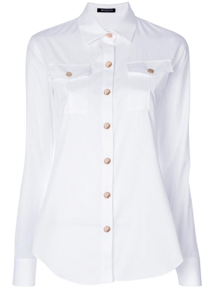 Balmain Classic Fitted Shirt - White