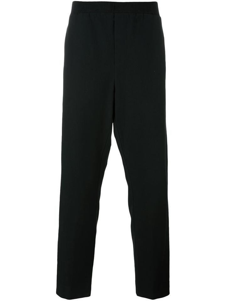 Stephan Schneider Tapered Trousers, Men's, Size: Iii, Black, Cotton/wool