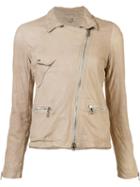 Giorgio Brato Biker Jacket, Women's, Size: 44, Nude/neutrals, Leather