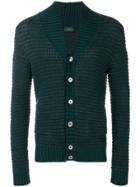 Zanone Shawl Collar Knit Cardigan - Green