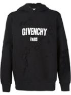 Givenchy Distressed Sweatshirt, Size: Large, Black, Cotton/polyester/viscose