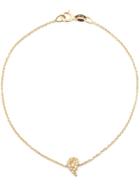 Loree Rodkin Diamond Broken Heart Charm Bracelet, Women's, Metallic