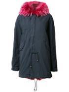 Mr & Mrs Italy Night Parka, Women's, Size: Small, Blue, Coyote Fur/polyester/acetate/viscose