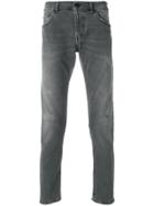 Dondup Distressed Straight Leg Jeans - Grey