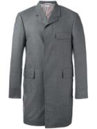 Thom Browne Classic Coat, Men's, Size: 1, Grey, Wool/cupro