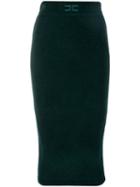 Elisabetta Franchi Knitted Tube Pencil Skirt - Green