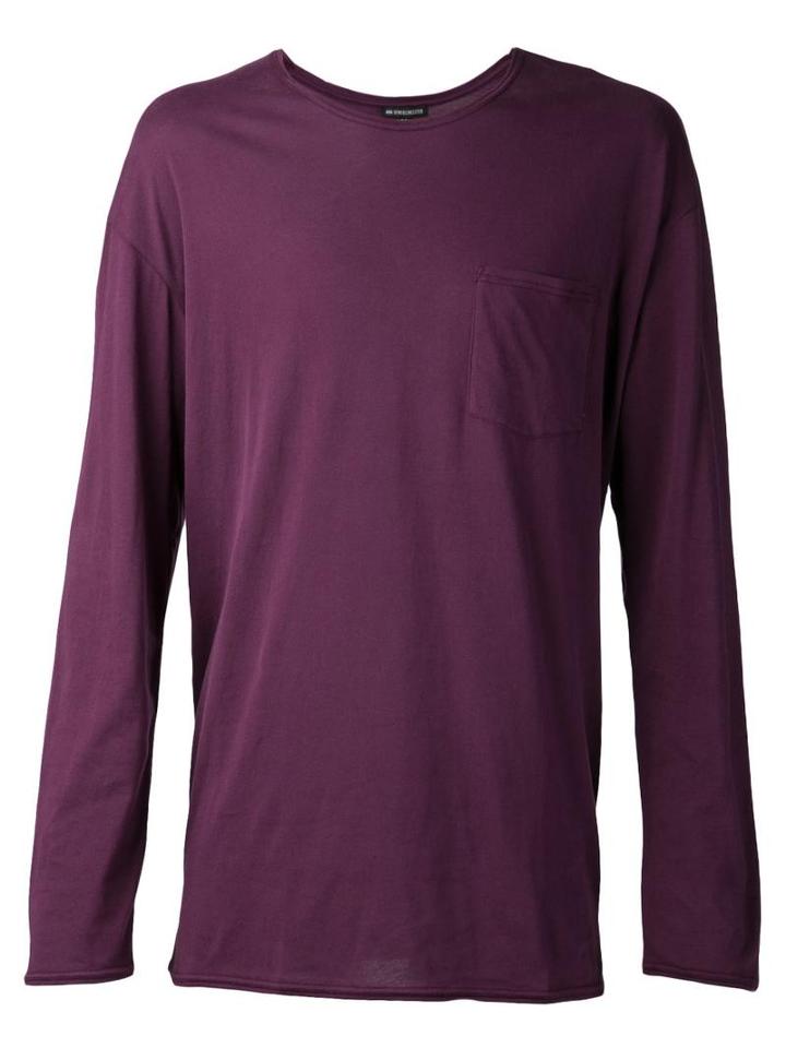 Ann Demeulemeester 'lucian' T-shirt, Men's, Size: Large, Pink/purple, Cotton
