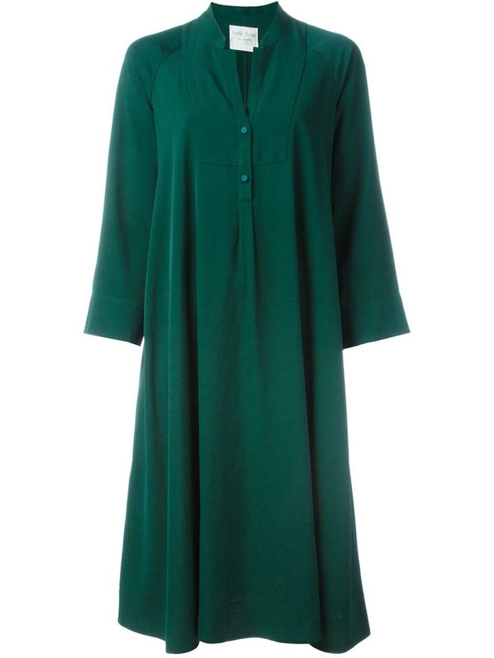 Forte Forte Three-quarter Sleeve Buttoned Dress