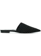 Rebecca Minkoff Studded Pointed Mules - Black