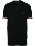 Philipp Plein Logo Cuff T-shirt - Black