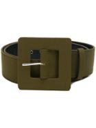 Maison Rabih Kayrouz Oversized Buckle Belt - Green