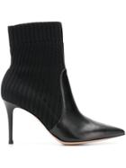 Gianvito Rossi Sock Pointed Boots - Black