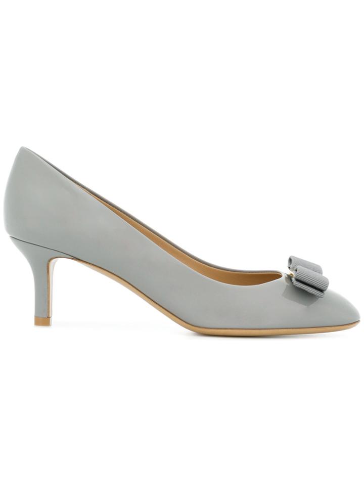 Salvatore Ferragamo Vara Pumps - Grey