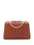 A.p.c. Gold Chain Strap Shoulder Bag - Brown