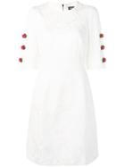 Dolce & Gabbana Floral Jacquard Dress - White