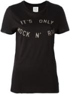 Zoe Karssen Rock N' Roll T-shirt, Women's, Size: Medium, Black, Cotton/modal