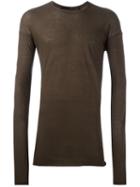 Isabel Benenato Crew Neck Jumper, Men's, Size: Small, Green, Cotton/wool