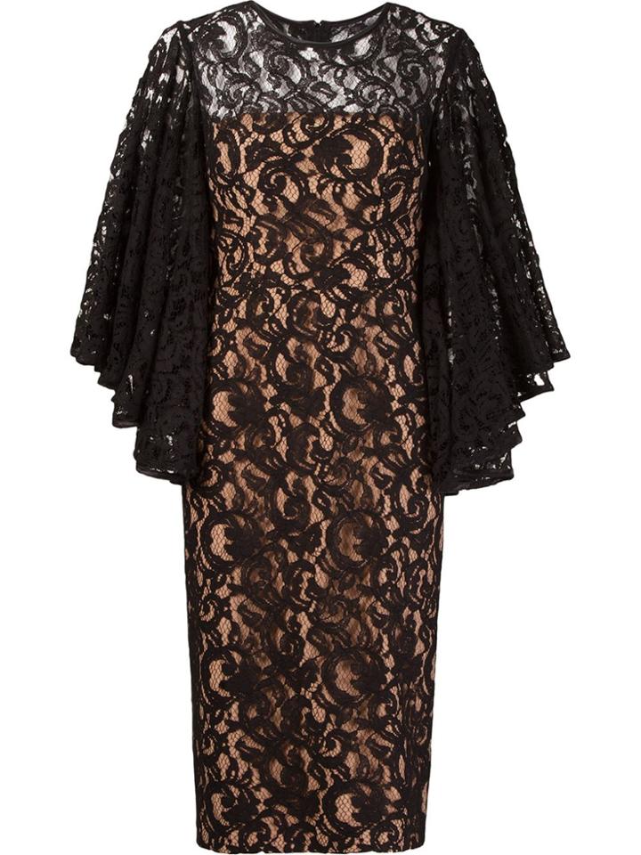 Martha Medeiros Marescot Lace Charlotte Dress - Black