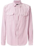 Stussy Chest Pocket Shirt - Pink & Purple