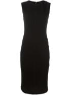 Joseph Fitted Midi Dress, Women's, Size: 38, Black, Acetate/polyester