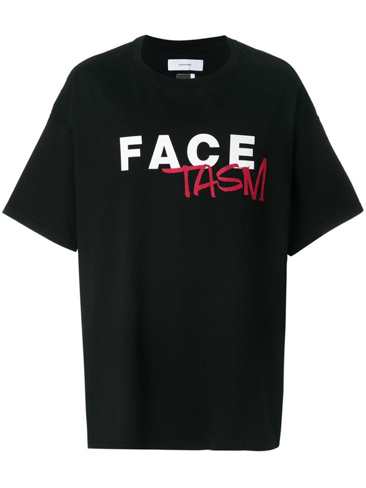 Facetasm Logo Patch T-shirt - Black