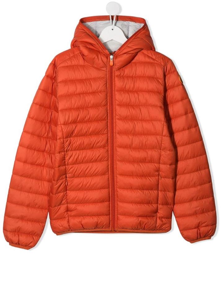 Save The Duck Kids Teen Zip-up Padded Coat - Orange