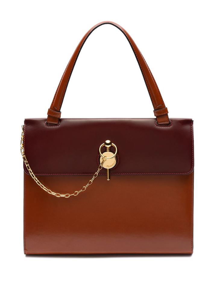 Jw Anderson Frame Keyts Tote - Brown