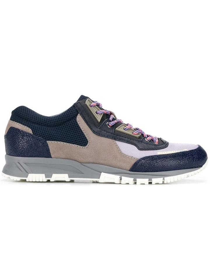 Lanvin Mesh Cross Sneakers - Blue