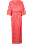 Rami Al Ali Sequin Embroidered Maxi Dress - Pink