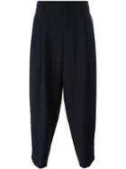 Comme Des Garçons Homme Plus Tapered Trousers, Men's, Size: Medium, Blue, Cupro/wool