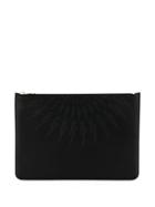 Neil Barrett Lightning Embossed Clutch - Black