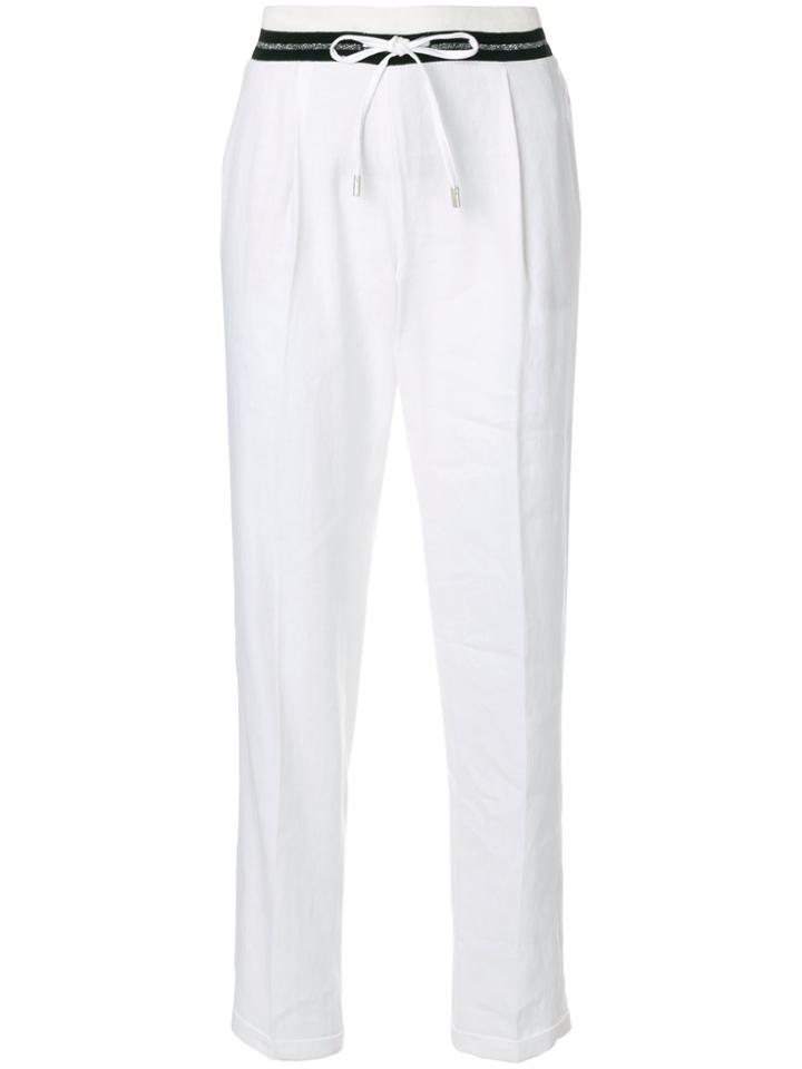 Cambio Tapered Trousers - White