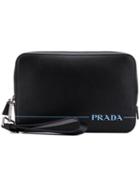 Prada Branded Clutch - Black