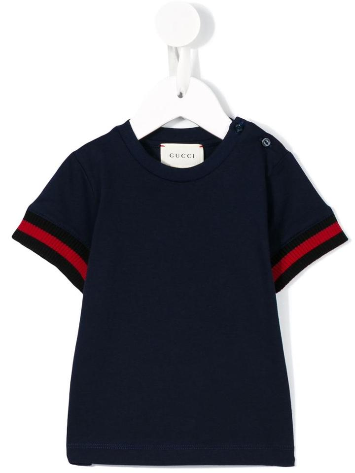 Gucci Kids Web T-shirt, Boy's, Size: 18-24 Mth, Blue