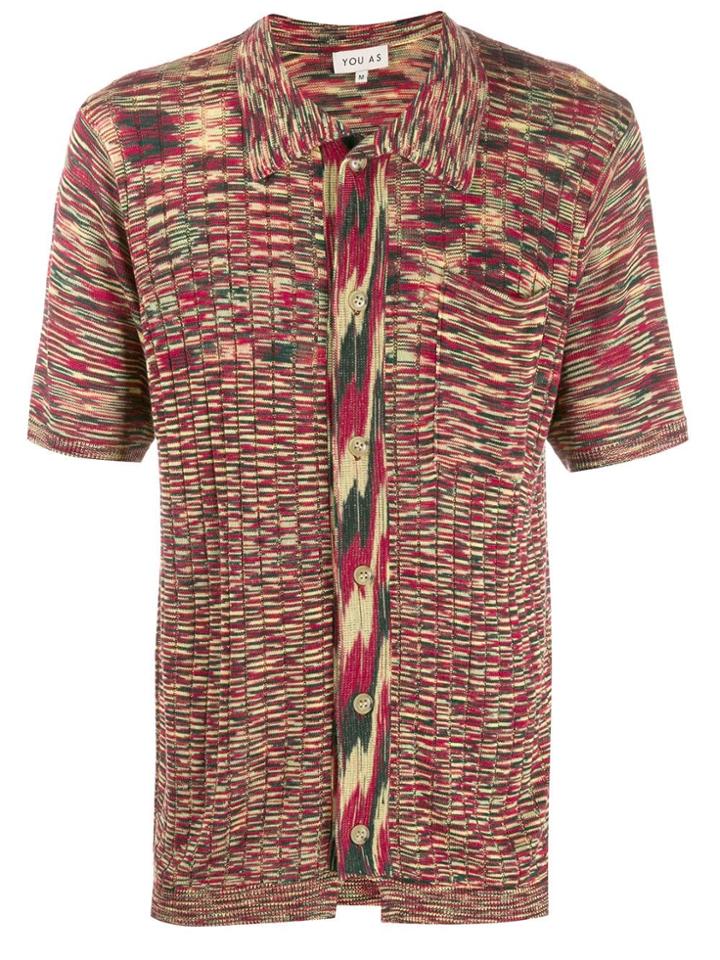 You As Short-sleeved Cardigan - Red