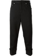 Neil Barrett Cropped Jeans, Men's, Size: 31, Black, Cotton/nylon/spandex/elastane