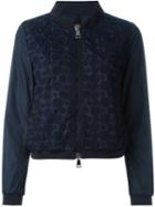Moncler 'dedonette' Bomber Jacket, Women's, Size: 2, Blue, Polyamide/polyester/cotton