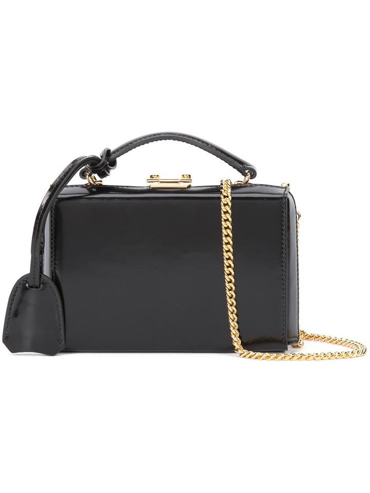 Mark Cross Chain Strap Crossbody Bag, Women's, Black, Calf Leather