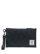 Versace Greca Argyle Print Clutch - Blue