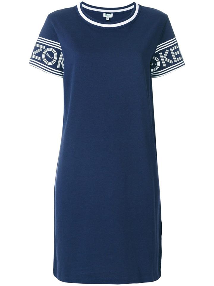 Kenzo Graphic T-shirt Dress - Blue