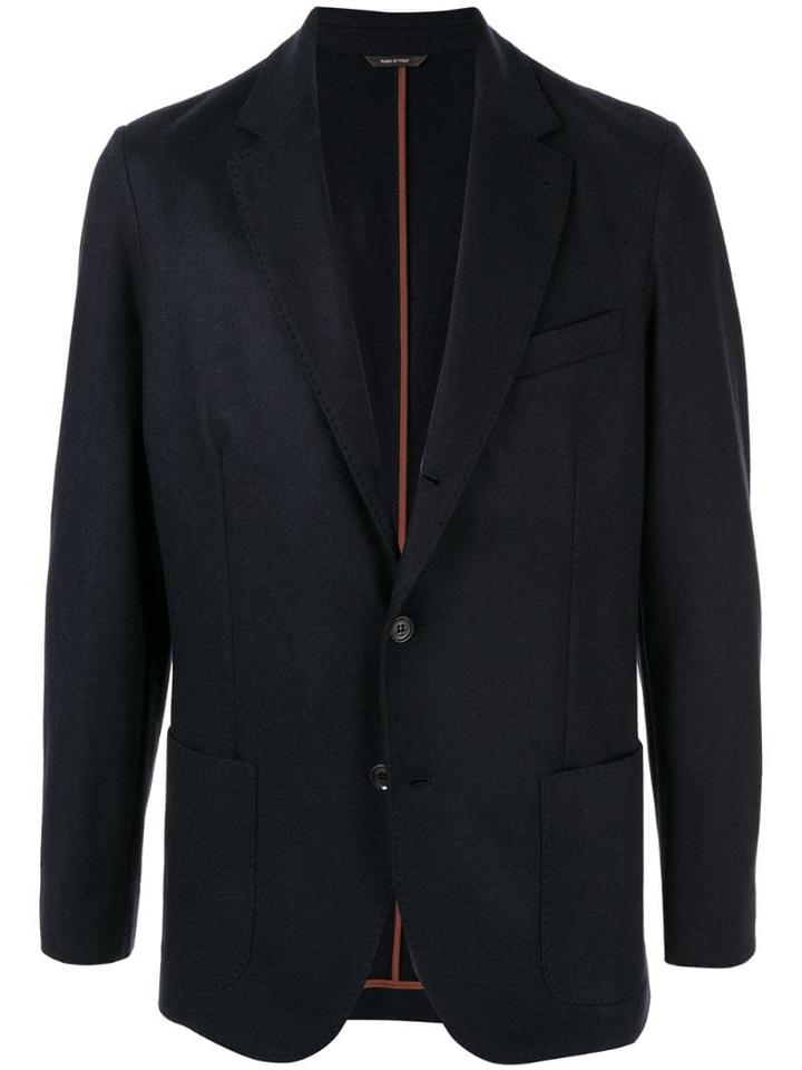 Loro Piana Single-breasted Fitted Blazer - Blue