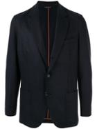 Loro Piana Single-breasted Fitted Blazer - Blue