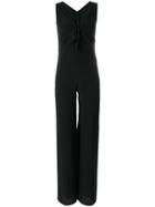 Aspesi Front Knot Jumpsuit - Black