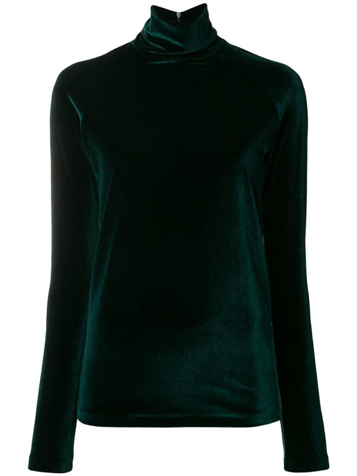 Haider Ackermann Velvet Sweater - Green
