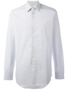 Prada Allover Stars Print Shirt, Men's, Size: 41, White, Cotton