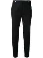 Courrèges - Slim Press Stud Trousers - Women - Cotton/spandex/elastane - 38, Black, Cotton/spandex/elastane