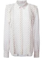 Polka Dot Print Shirt, Women's, Size: 38, White, Polyester, See By Chloé