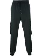 Juun.j Cargo Pocket Sweatpants, Men's, Size: 50, Black, Polyurethane/wool