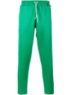 Ami Alexandre Mattiussi Striped Track Pants, Men's, Size: Xl, Green, Cotton/polyester