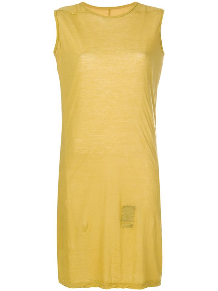 Rick Owens Drkshdw Long Tank Top - Yellow & Orange